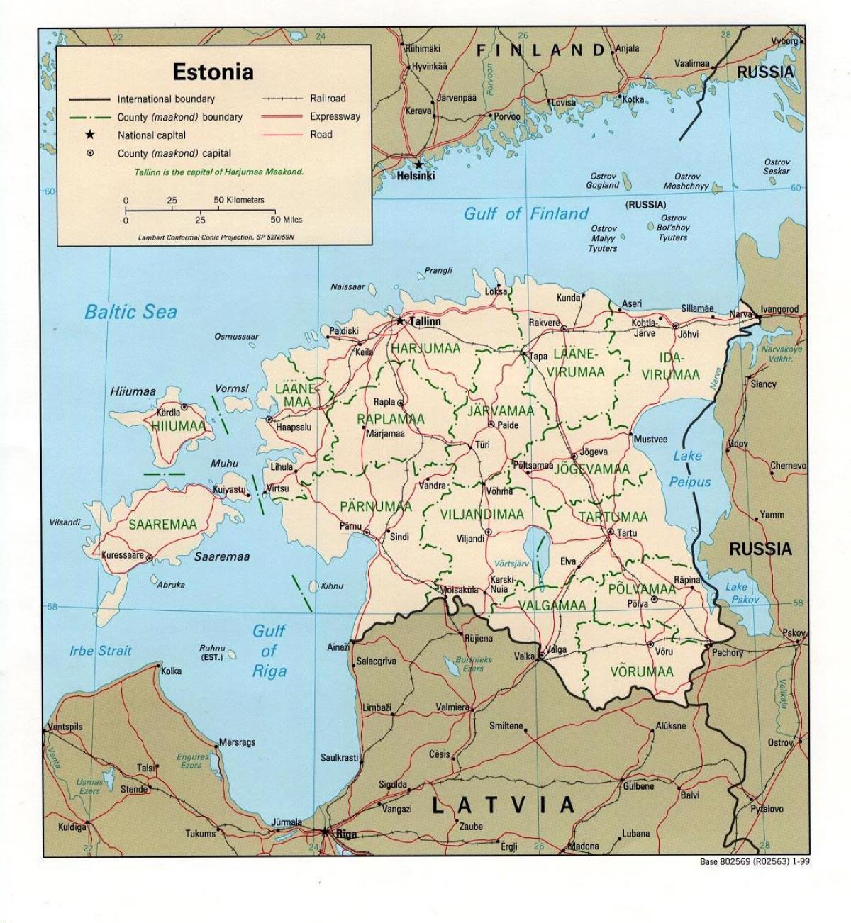 peta Estonia peta lokasi
