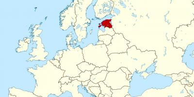 Estonia lokasi di peta dunia